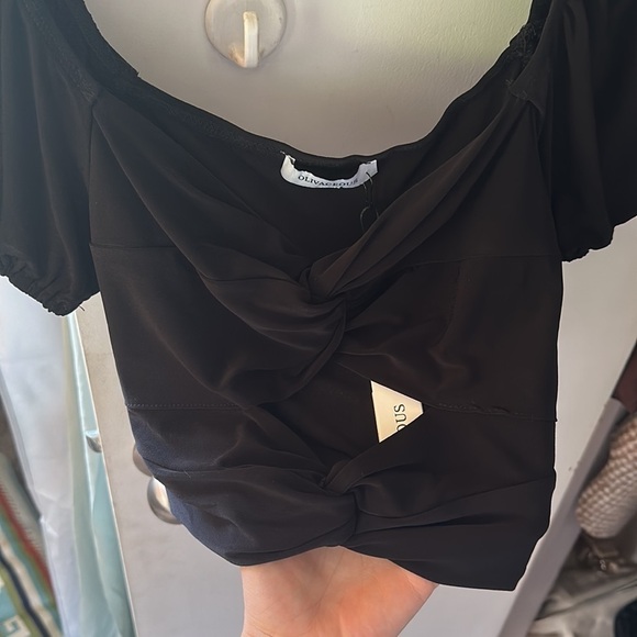 NWT twist knot top black - Picture 3 of 5